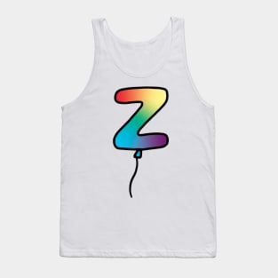 Initial Monogram Balloon Letter Z Tank Top